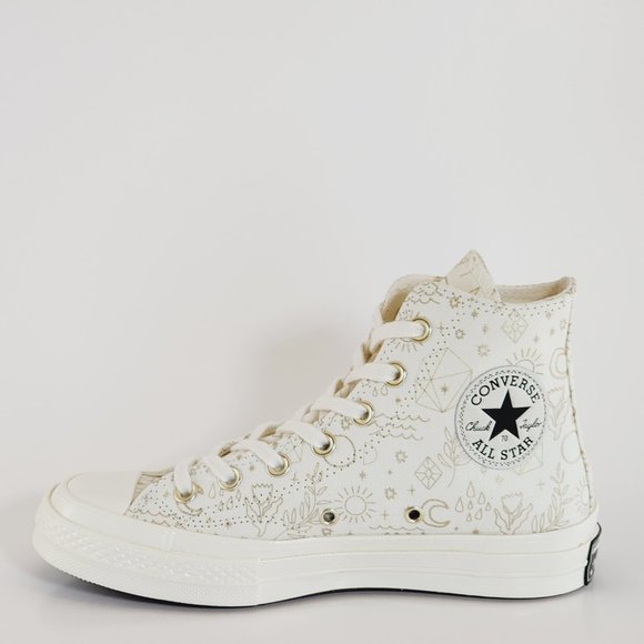 Converse Chuck 70 Hi 'Golden Elements' Women's Sneakers A02207C NWT - Picture 3 of 6